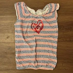 Sequin Heart Valentine Top with Flutter Sleeve 6T Girl’s